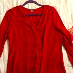 Simple red dress shirt